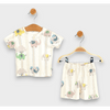 Set pentru bebeluși Rainy Premium 2 piese Elefanți 62-92cm. Verde