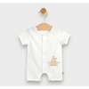 Premium Бебешки Ленен Гащеризон Boy 56 80см. Бял Rainy