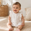 Premium Бебешки Ленен Гащеризон С Харбали 56 80см. Цветя Rainy