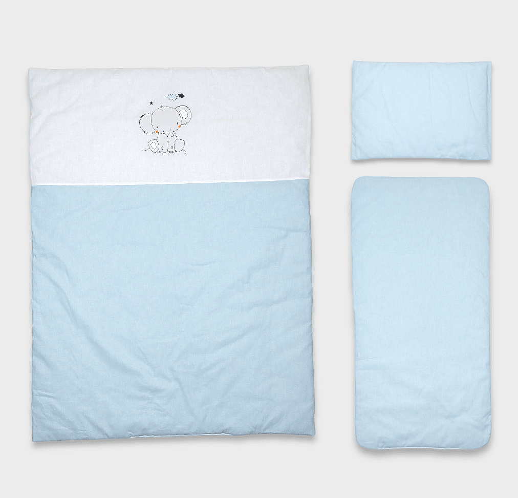 Rainy Спален Комплект За Количка 4 Части Basic Elephant Лято