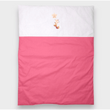 Rainy Спален Комплект За Количка 4 Части Лисица Със Звезда Роза