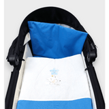 Rainy Спален Комплект За Количка 4 Части Слонче Със Звезда Кобалт