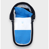 Rainy Спален Комплект За Количка 4 Части Слонче Със Звезда Кобалт