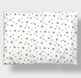 Set de lenjerie de pat pentru cărucior Rainy, 5 piese, cu stele de lux în mentă, vară