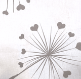 Set de lenjerie de pat pentru cărucior Rainy, 5 piese, model luxos, păpădii maro, vară