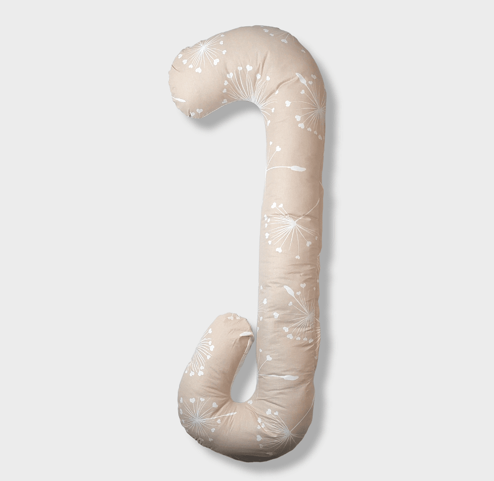 Rainy Възглавница За Бременни И Кърмене "С" Форма Бежови Глухарчета