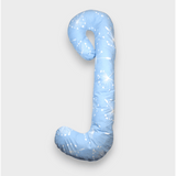 Pernă de maternitate și alăptare Rainy în formă de „C” păpădii albastre