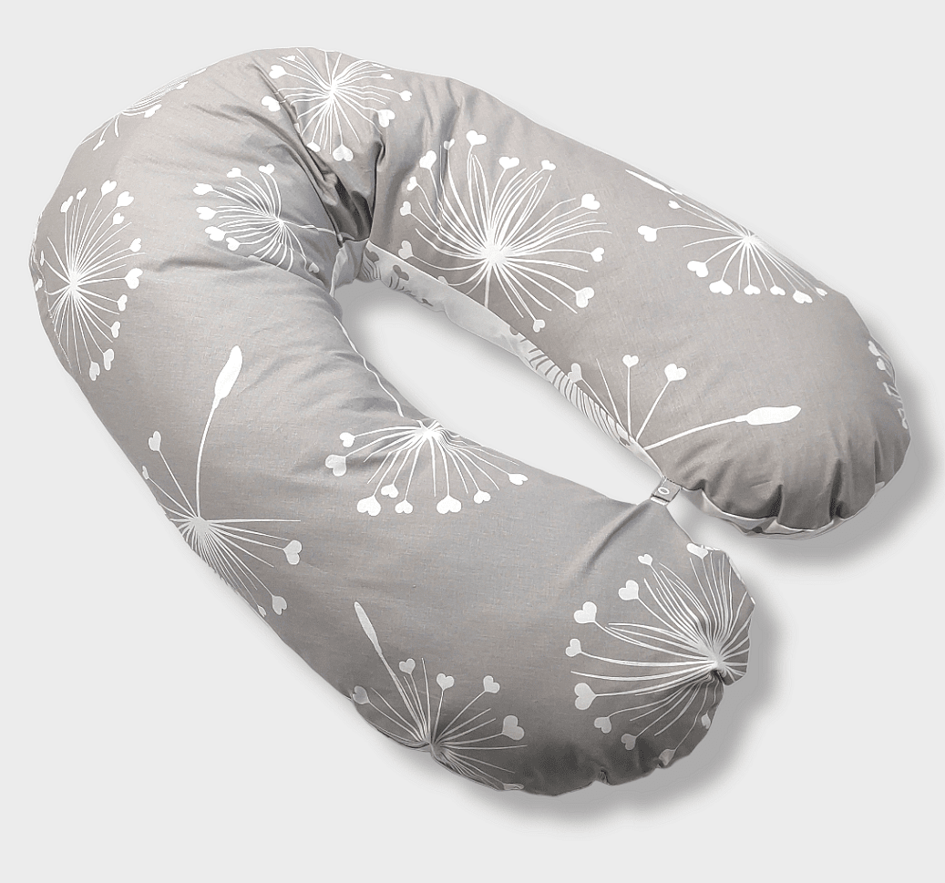 Pernă de maternitate și alăptare Rainy Basic, păpădii maro