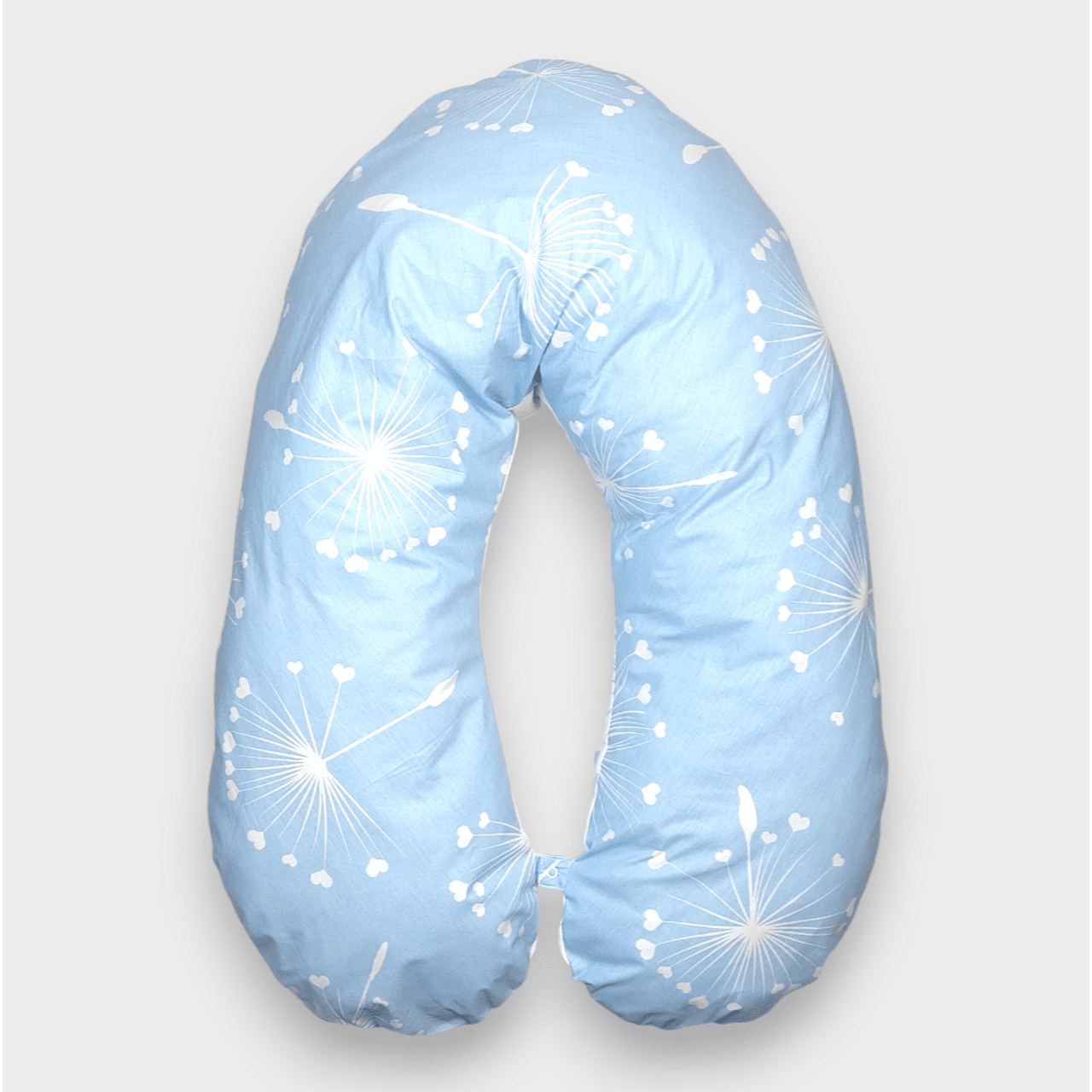 Pernă de maternitate și alăptare Rainy Basic Blue Dandelions