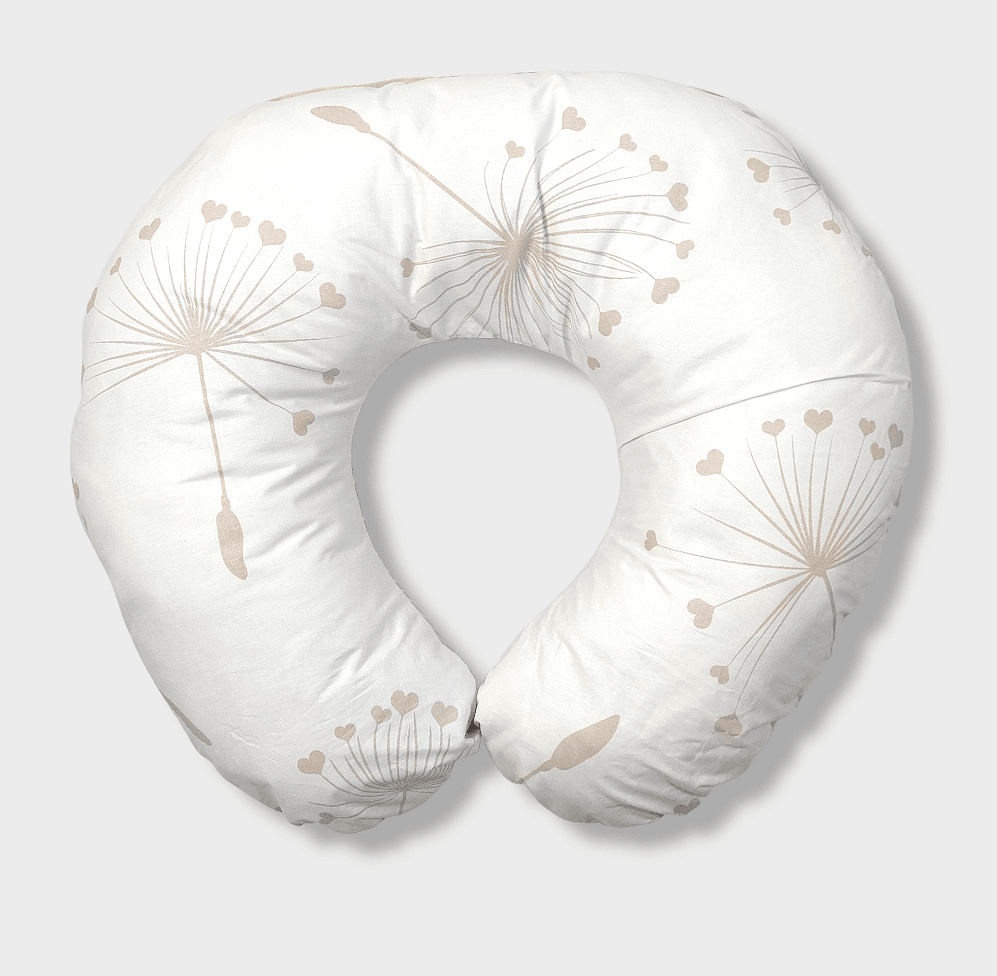 Pernă de alăptare Rainy bej, păpădii