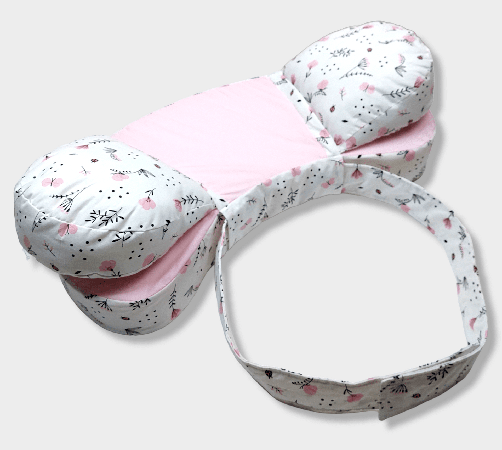 Rainy Възглавница За Кърмене С Подвижни Възглавнички Розови Цветя