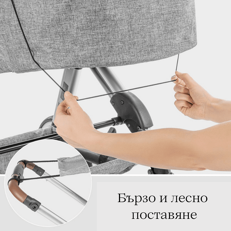 Сенник За Бебешка Количка Премиум Shinesafe Син 84213 New024033 Reer