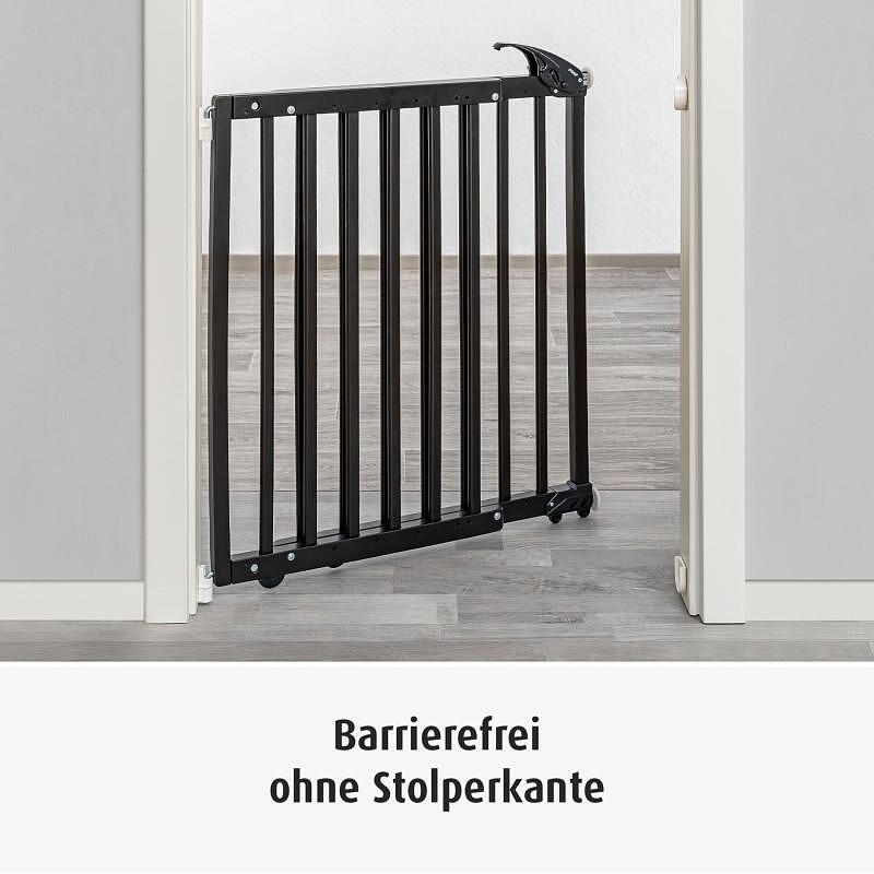 Универсална Преграда За Врата Стълби С Натиск 46131 Черна New023733 Reer