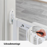 Универсална Преграда За Врата Стълби С Пробиване 46140 Бяла New023735 Reer