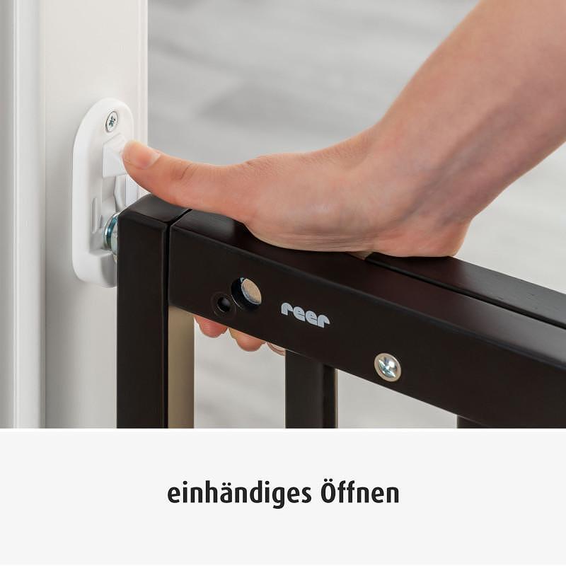 Универсална Преграда За Врата Стълби С Пробиване 46141 Черна New023736 Reer