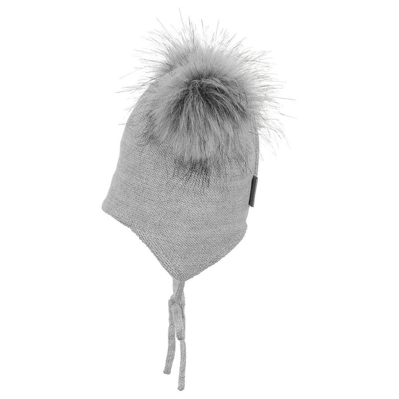 Сива Зимна Шапка За Момиче, С Помпони , 49 См. 12 18 М. Sterntaler