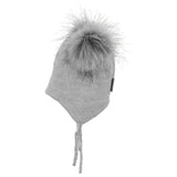 Сива Зимна Шапка За Момиче, С Помпони , 49 См. 12 18 М. Sterntaler