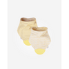 Бебешки Двулицев Лигавник Бандана С Гризалка Yellow Saro Baby