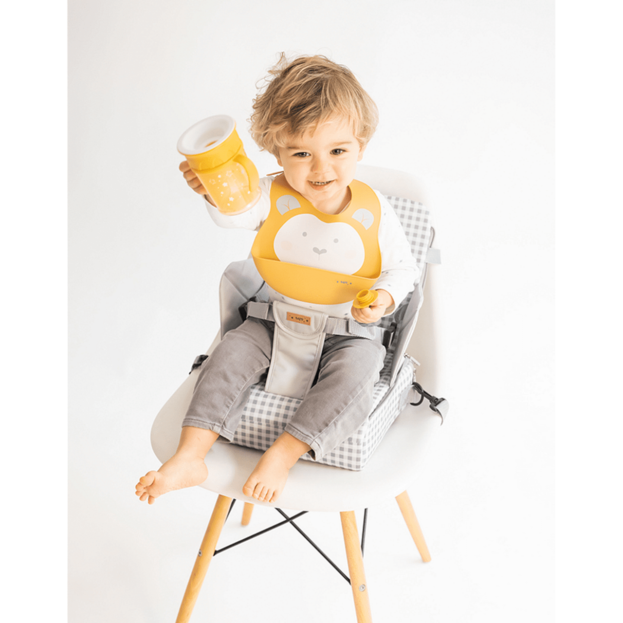 Saro Baby Sweet & Fun rózsaszín szilikon baba partedli