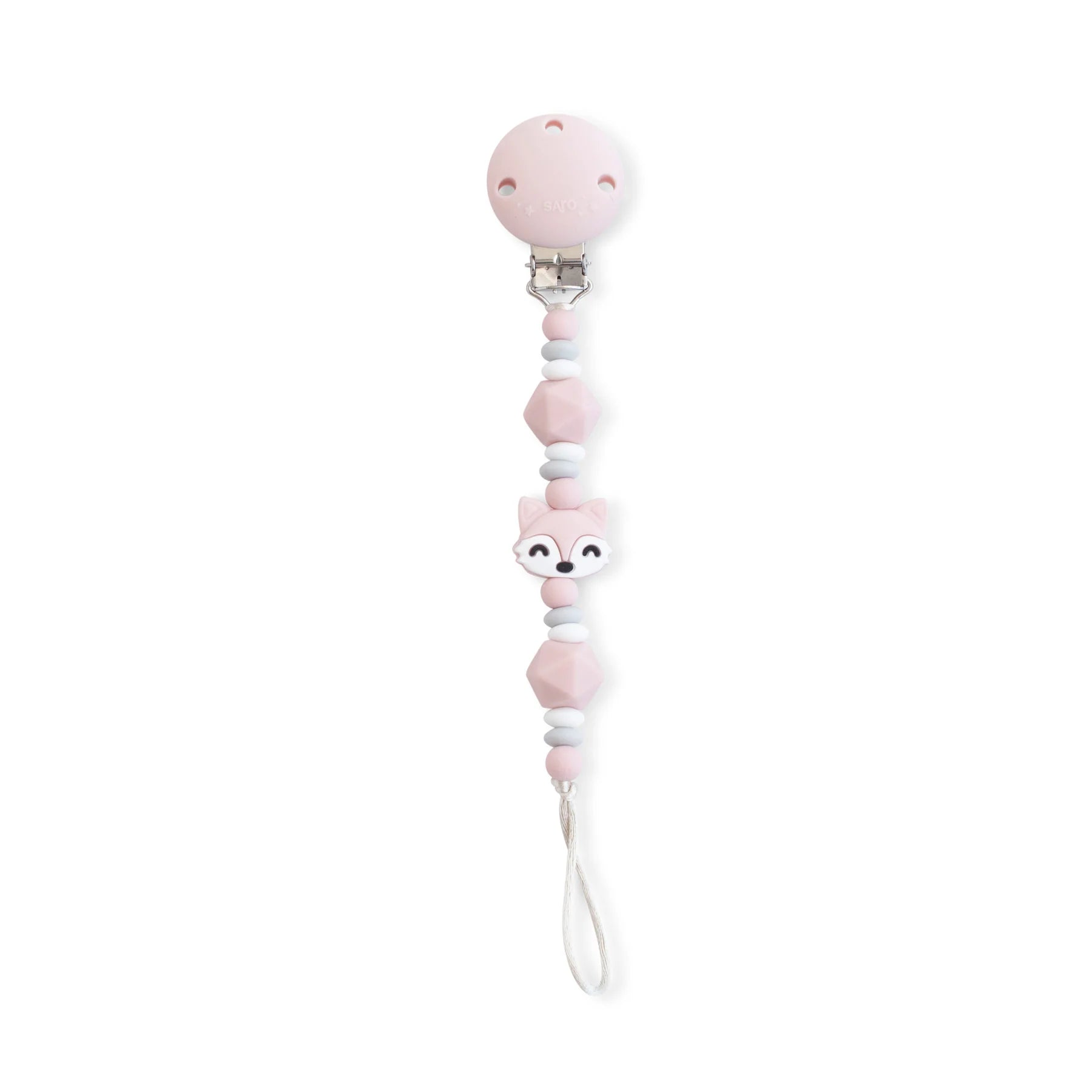 Силиконов Клипс За Залъгалка Foxy Pink Saro Baby