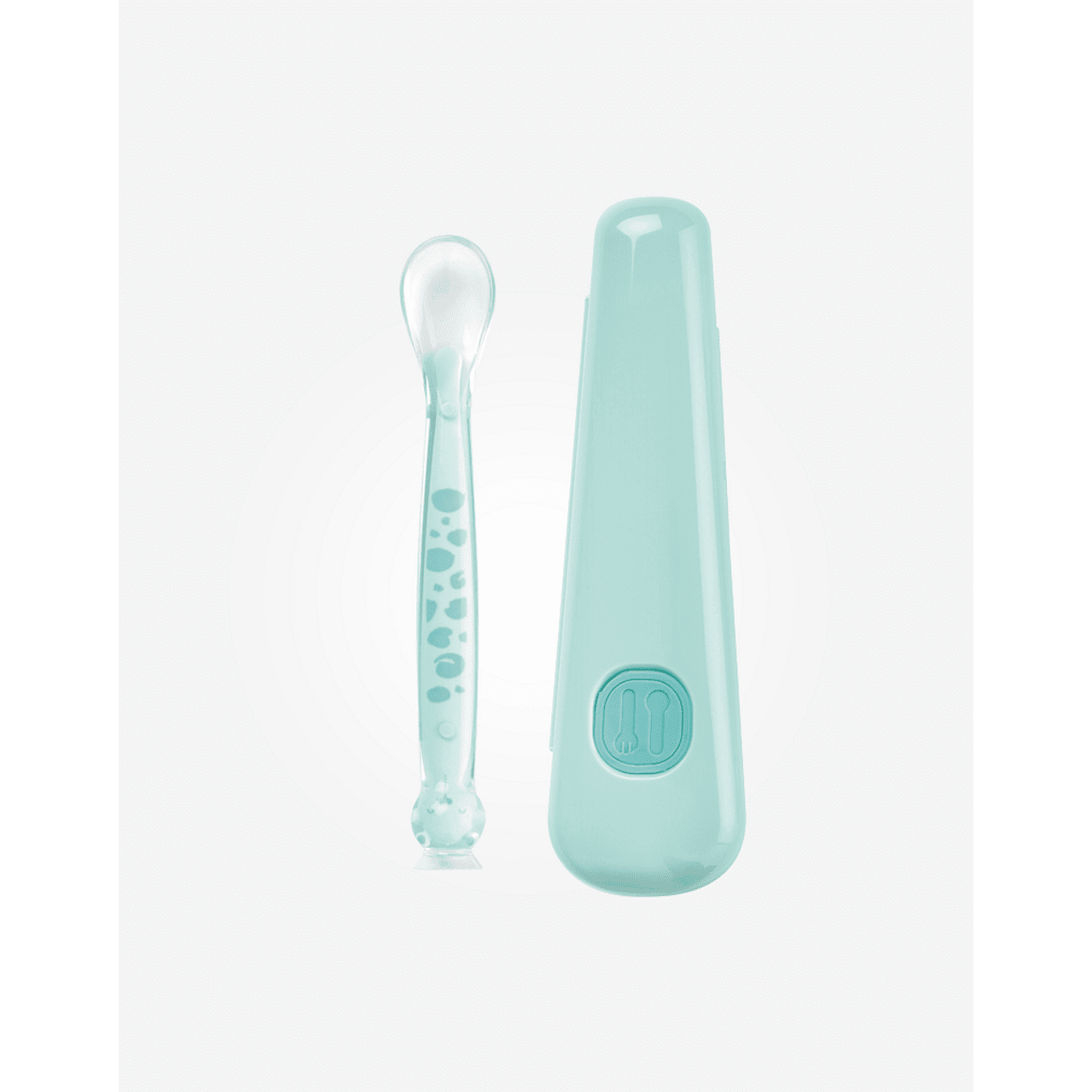 Saro Baby Soft&fun szilikonkanál dobozban