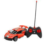 Състезателна Кола С Rc Управление, Led Светлини И Пушек 1:24