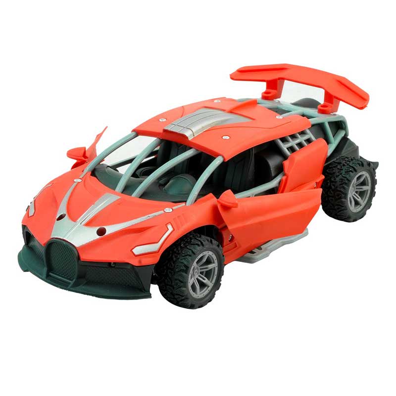 Състезателна Кола С Rc Управление, Led Светлини И Пушек 1:24