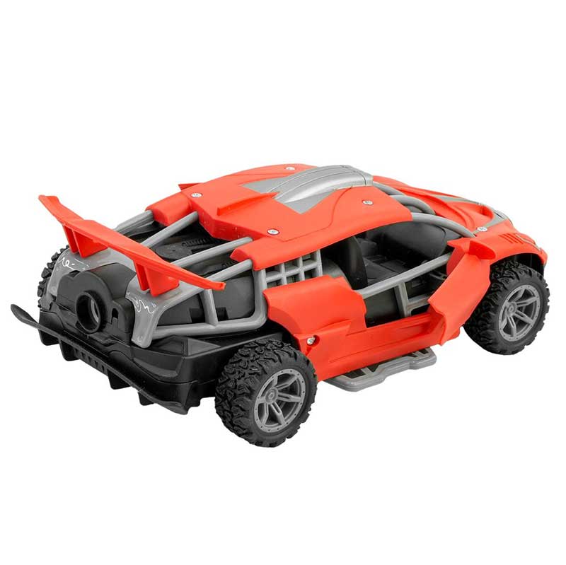 Състезателна Кола С Rc Управление, Led Светлини И Пушек 1:24