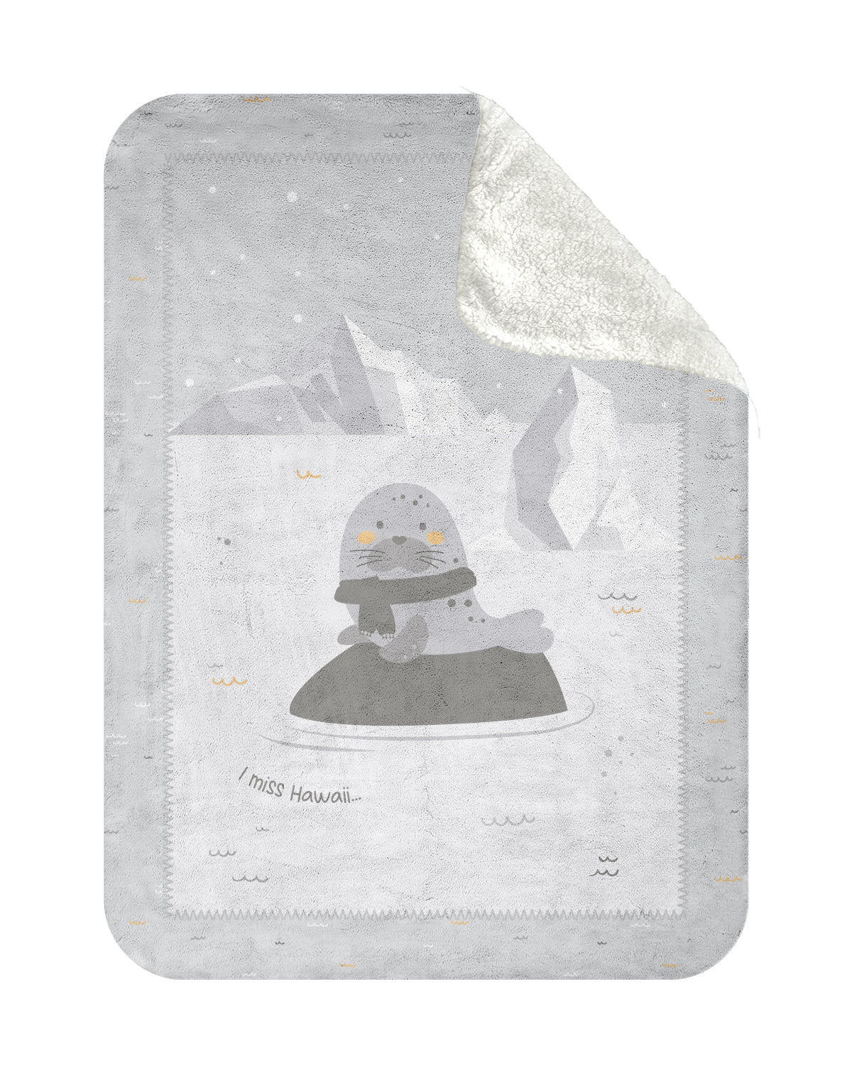 Супер Меко Бебешко Одеяло С Шерпа 110/140 См Seally Me