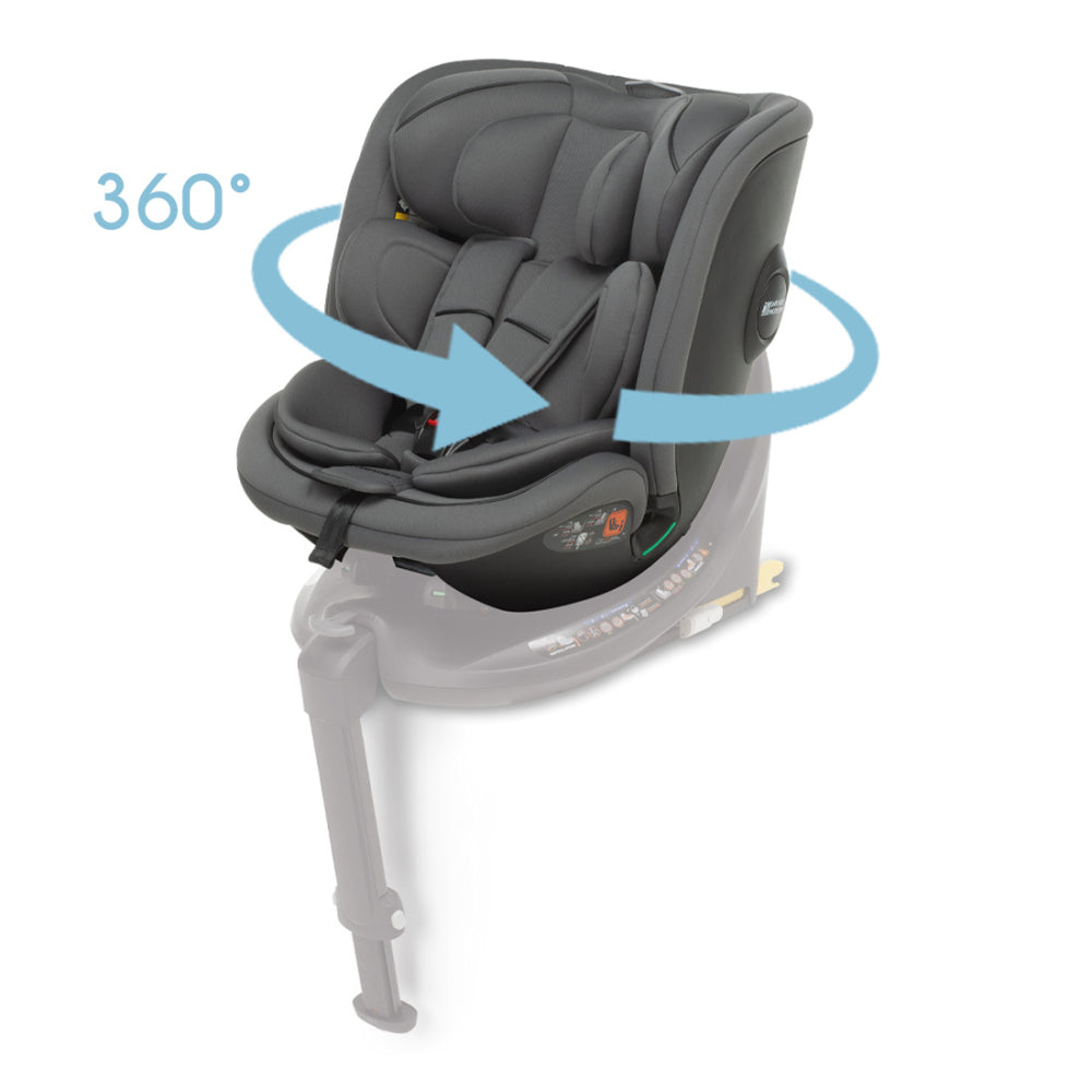 Комплект Столче За Кола 3 В 1 Disk Grow I Size + База Disk I Size + Столче Disk Infant I Size Stone Foppapedretti