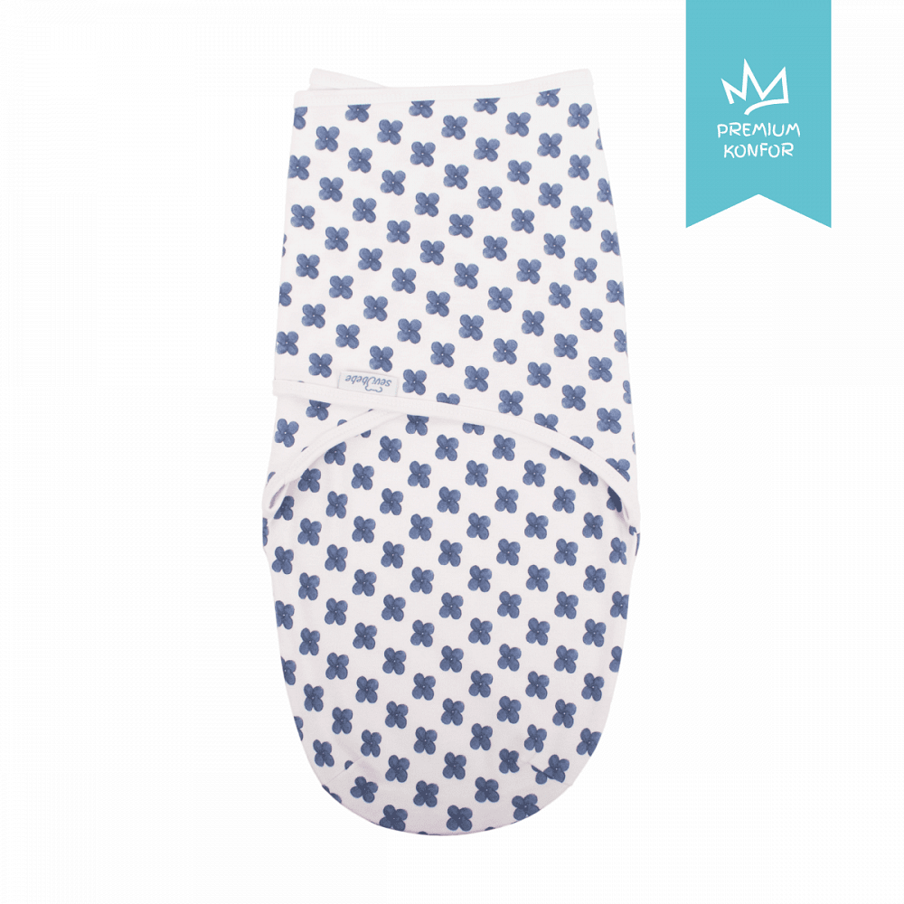 Антистрес Пелена За Новородено Blue Flower 118 170 Sevi Baby