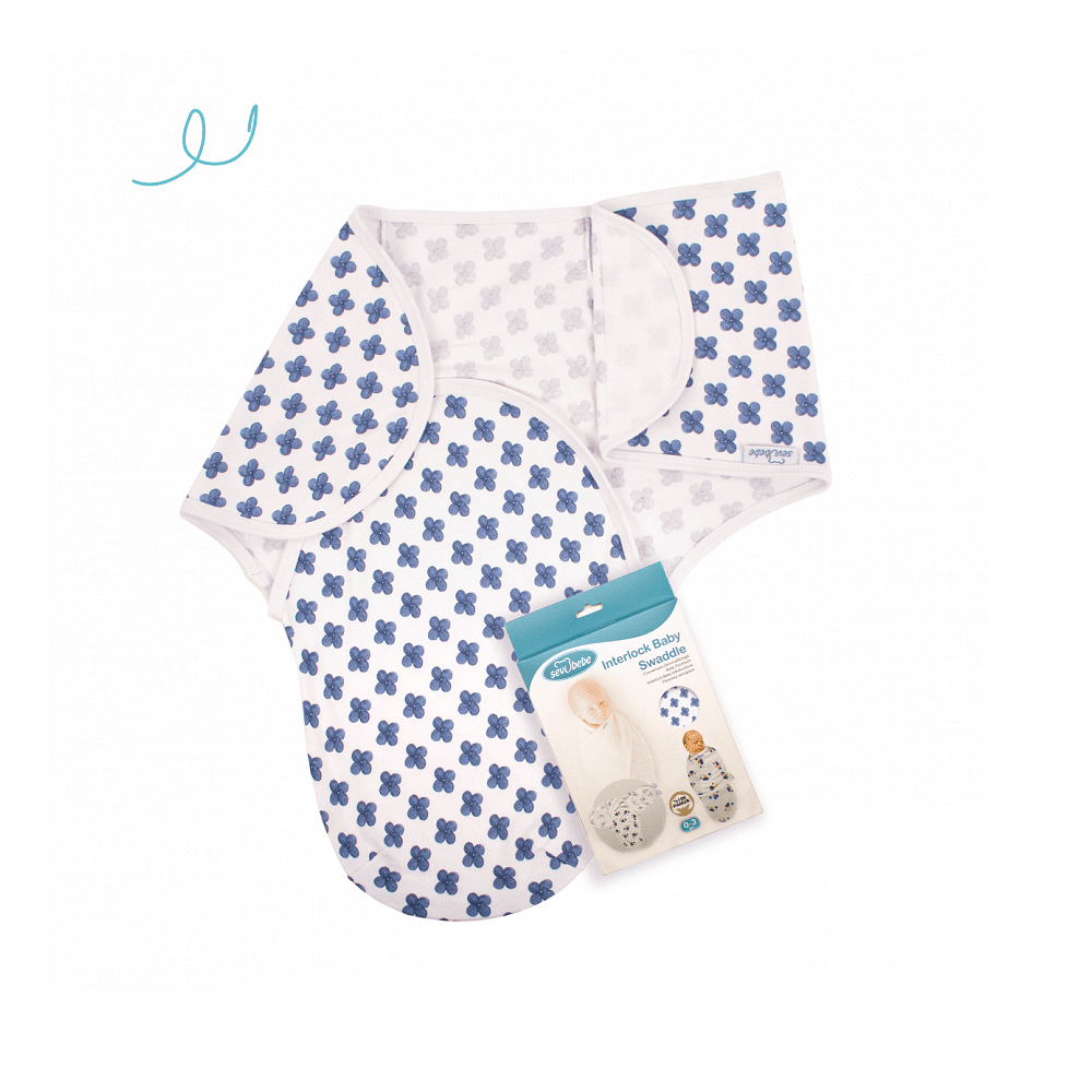 Антистрес Пелена За Новородено Blue Flower 118 170 Sevi Baby