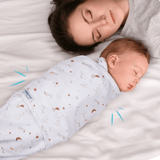 Антистрес Пелена За Новородено Galaxy Бяла 118 168 Sevi Baby