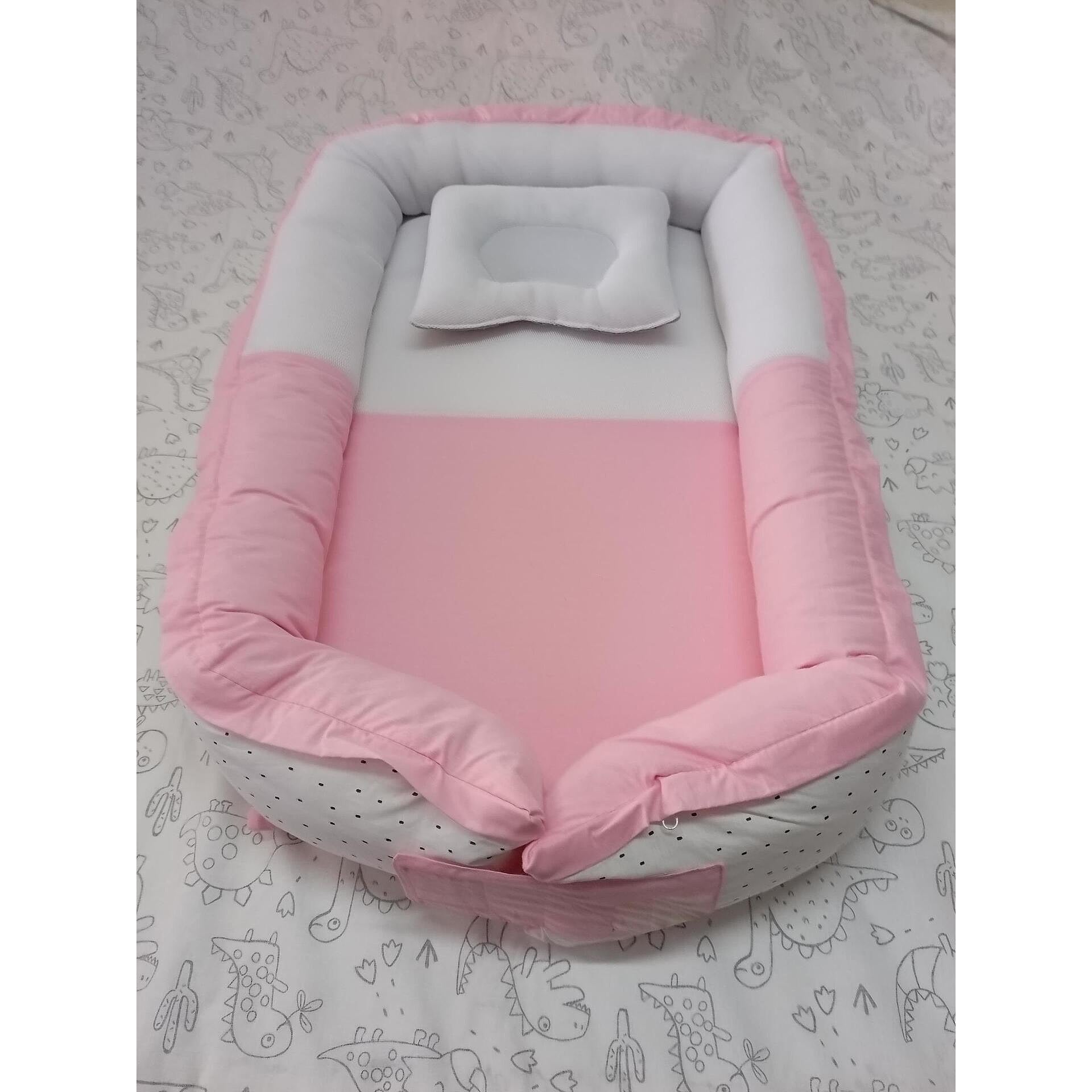 Бебешко Гнездо С Дишаща 3d Мембрана Розов Yuar22 Sevi Baby