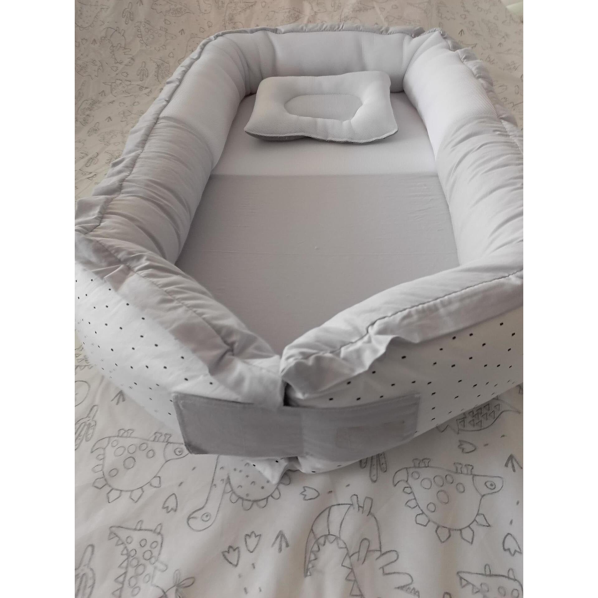 Бебешко Гнездо С Дишаща 3d Мембрана Сив Yuar25 Sevi Baby