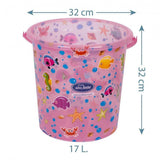 Кофа За Баня Прозрачна Шарена Розова 100 2 Sevi Baby