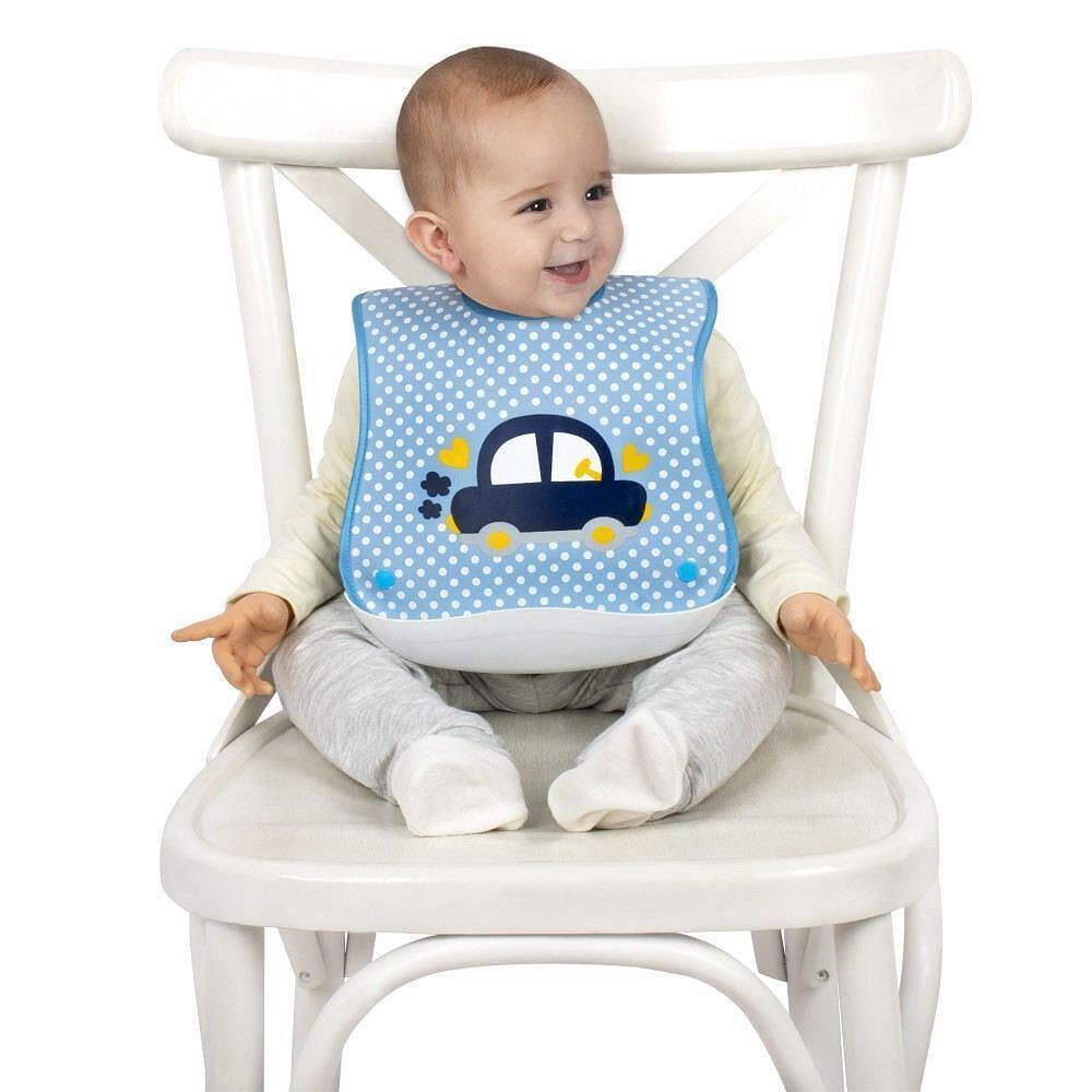 Лигавник С Пластмасов Джоб Син Кола 72 135 Sevi Baby