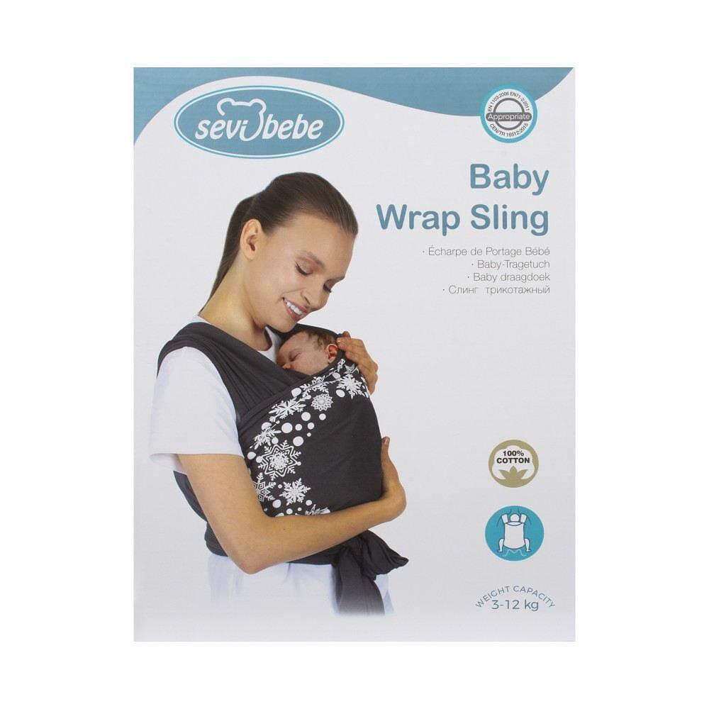 Слинг Тип Шал За Бебе Зелен 562 15 Sevi Baby