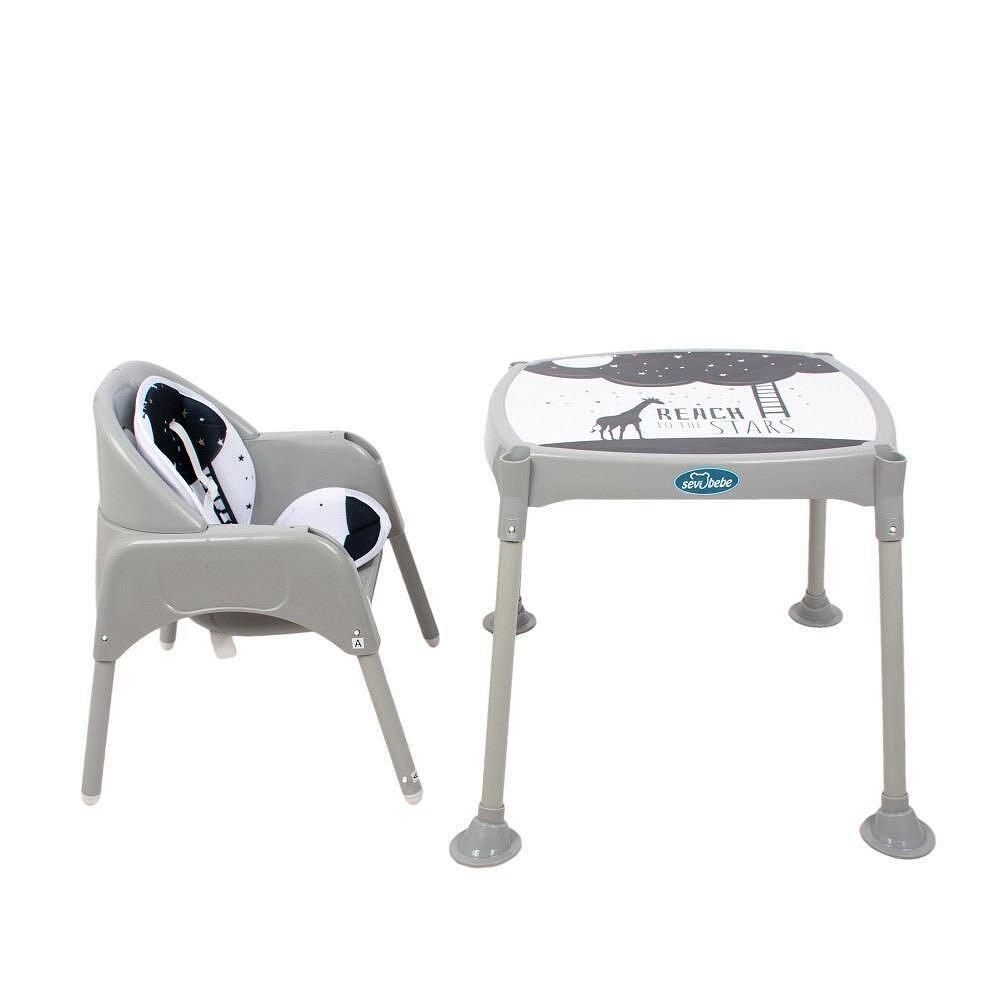 Стол За Хранене 3в1 Сив 279 13 Sevi Baby