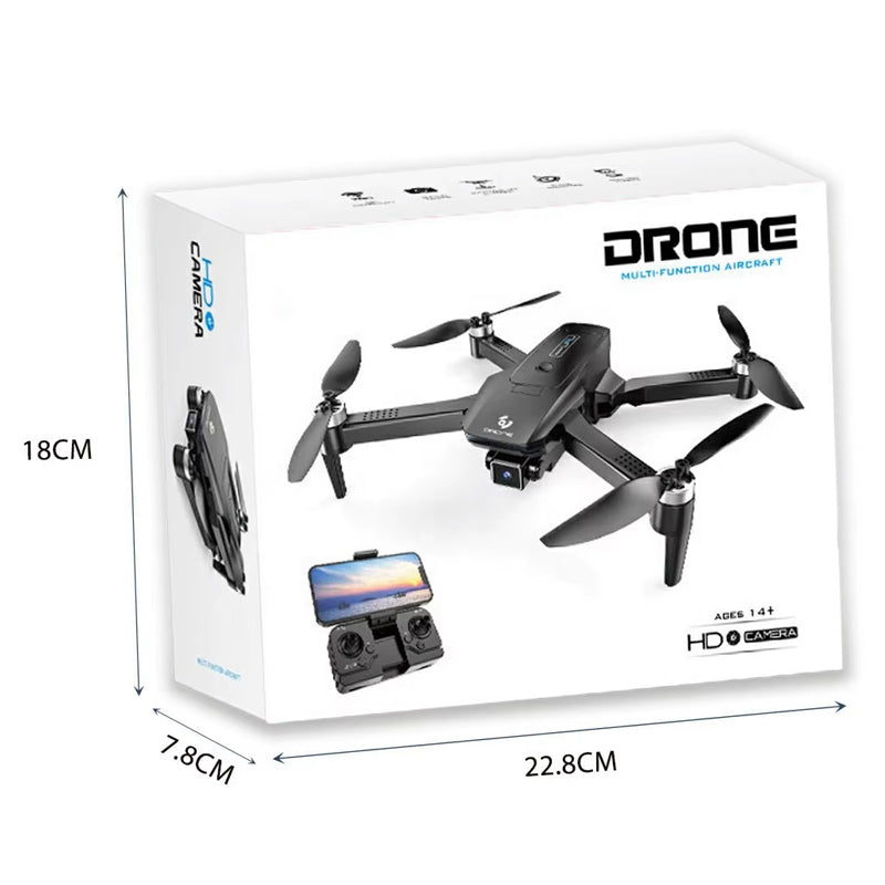 Сгъваем Дрон С 720p Hd Камера, Wifi Управление, Черен Crazon