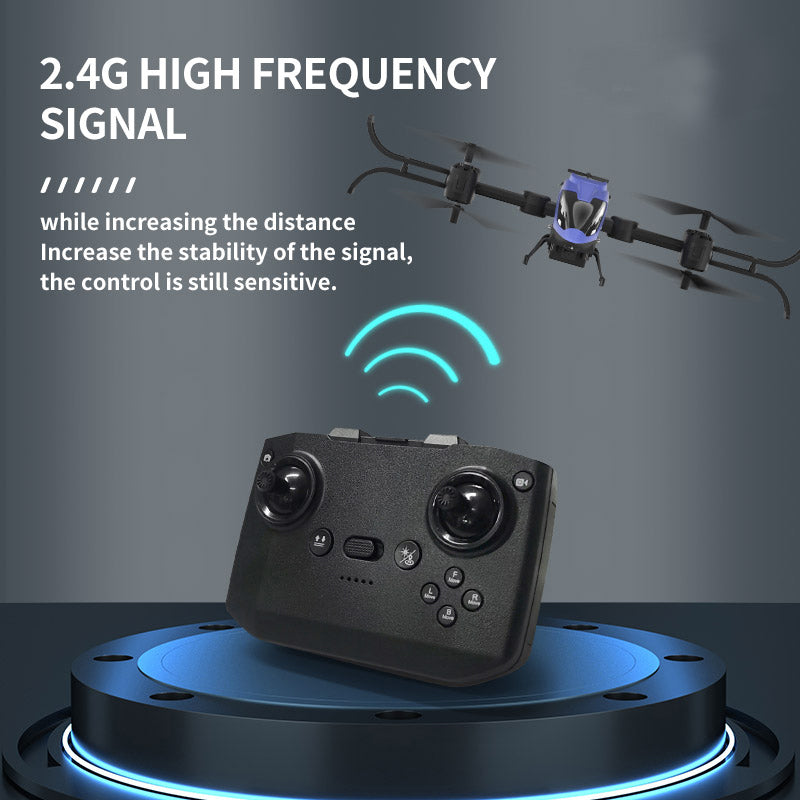 Сгъваем Дрон С Ultra Hd 4k Камера, Светлинни Ефекти И Wifi Управление, Оранжев Цвят Crazon
