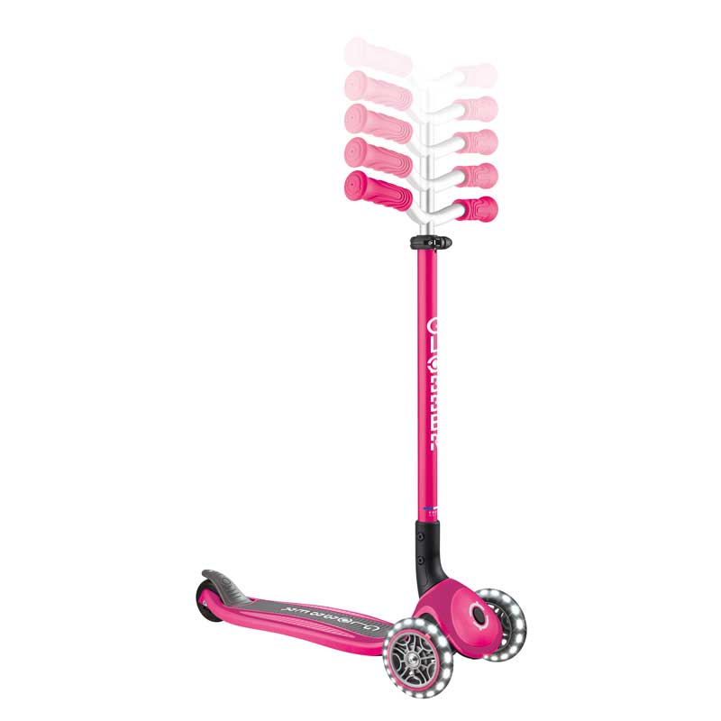 Сгъваема Тротинетка С Три Колела Master Lights Розова Globber