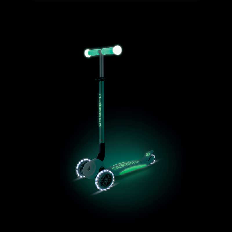 Сгъваема Тротинетка Със Светещи Дръжки Elite Glow Lights, Ментова Globber