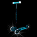 Сгъваема Тротинетка Със Светещи Дръжки Elite Glow Lights, Петролено Синя Globber