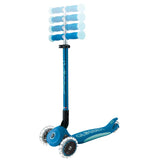 Сгъваема Тротинетка Със Светещи Дръжки Elite Glow Lights, Петролено Синя Globber