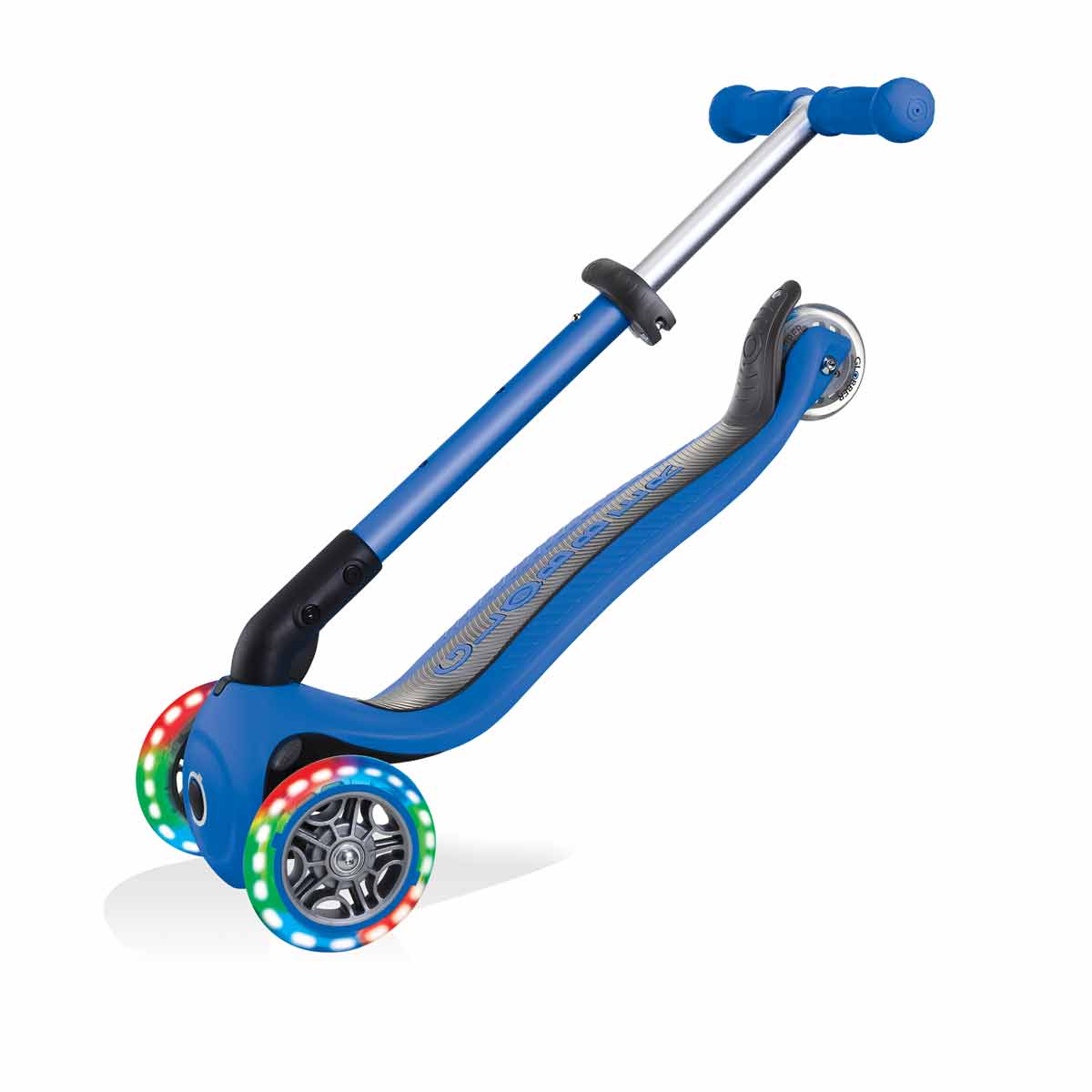 Сгъваема Тротинетка Със Светещи Колела Globber Junior - 2+ Г. Синя --- BebeMama