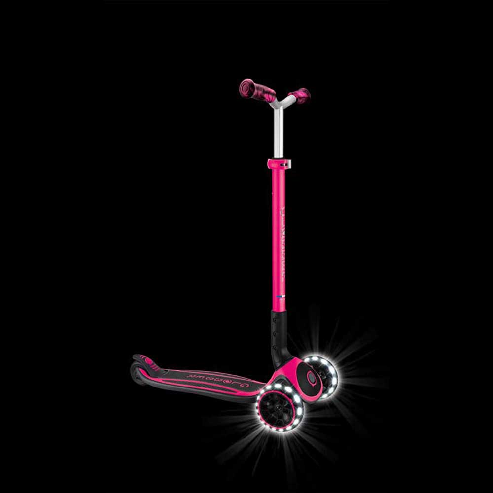 Сгъваема Тротинетка За Деца Над 4 Години Ace Lights, Розова Globber