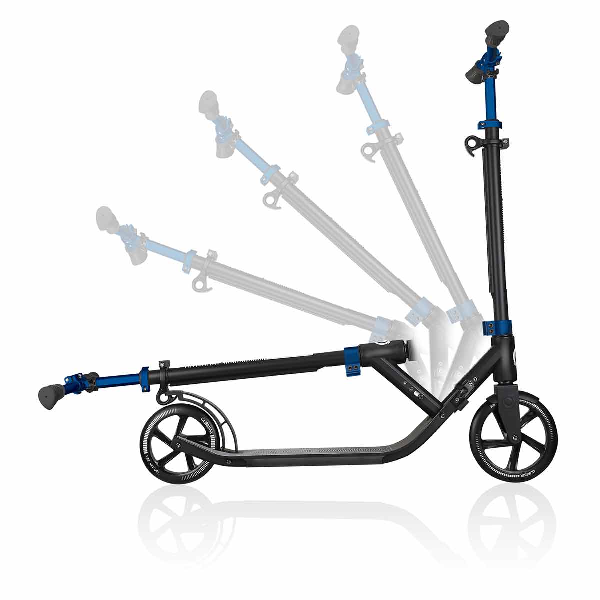 Сгъваема Тротинетка За Тийнейджъри Globber One Nl 205-180 - Кобалтово Синя --- BebeMama