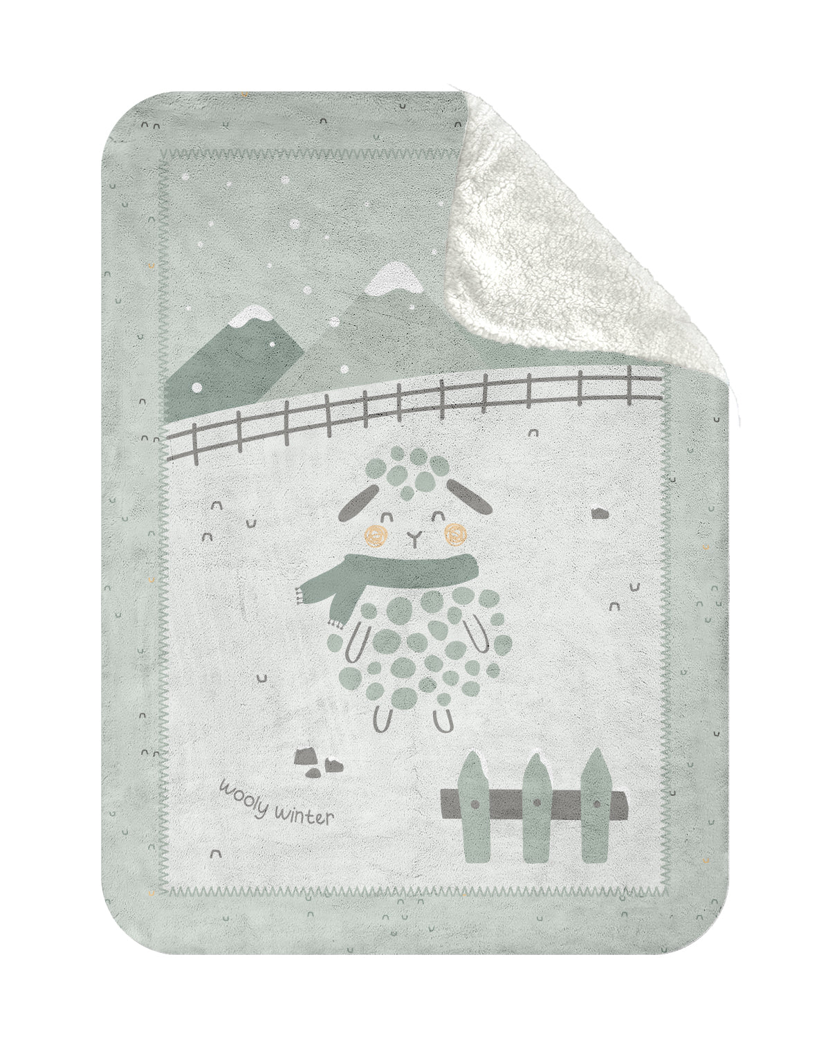 Супер Меко Бебешко Одеяло С Шерпа 110/140 См Sleepy Sheep