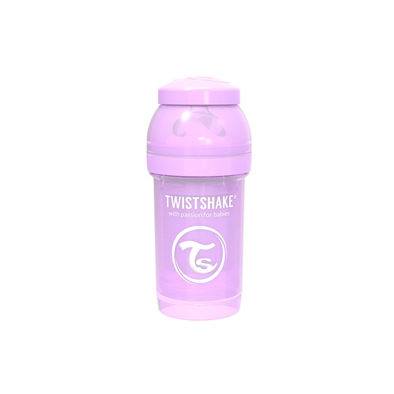 Шише Против Колики За Бебета Twistshake 180 Мл Лилаво --- BebeMama